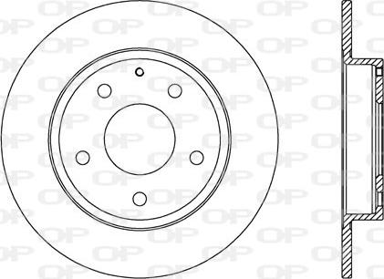 Open Parts BDA2728.10 - Гальмівний диск autocars.com.ua