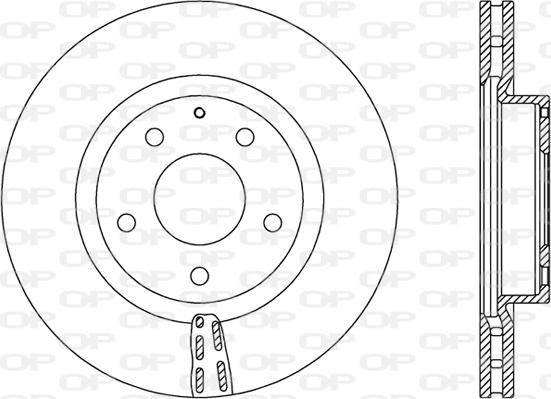 Open Parts BDA2729.20 - Гальмівний диск autocars.com.ua