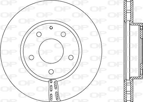 Open Parts BDA2730.20 - Гальмівний диск autocars.com.ua