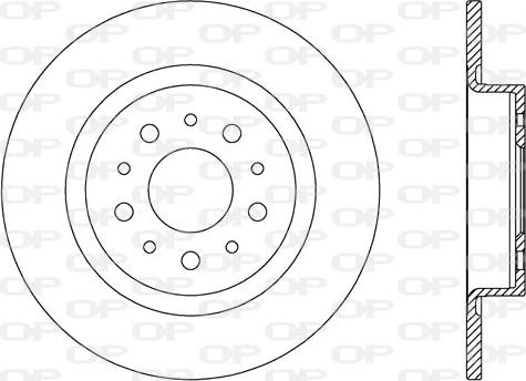 Open Parts BDA2740.10 - Гальмівний диск autocars.com.ua