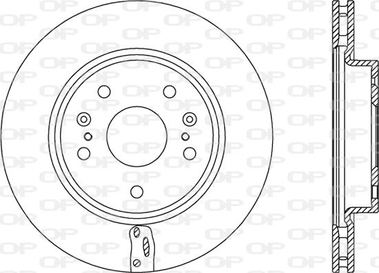 Open Parts BDA2774.20 - Гальмівний диск autocars.com.ua