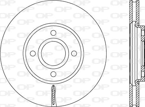 Open Parts BDA2777.20 - Гальмівний диск autocars.com.ua