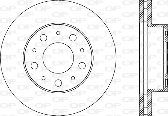 Open Parts BDA2786.20 - Гальмівний диск autocars.com.ua