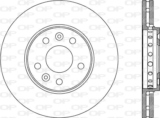 Open Parts BDA2798.20 - Гальмівний диск autocars.com.ua