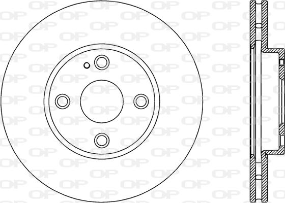 Open Parts BDA2807.20 - Гальмівний диск autocars.com.ua