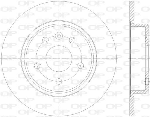 Open Parts BDA2815.10 - Гальмівний диск autocars.com.ua