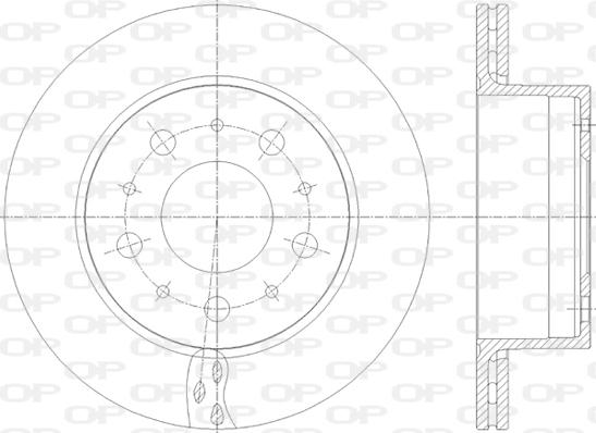 Open Parts BDA2818.20 - Гальмівний диск autocars.com.ua