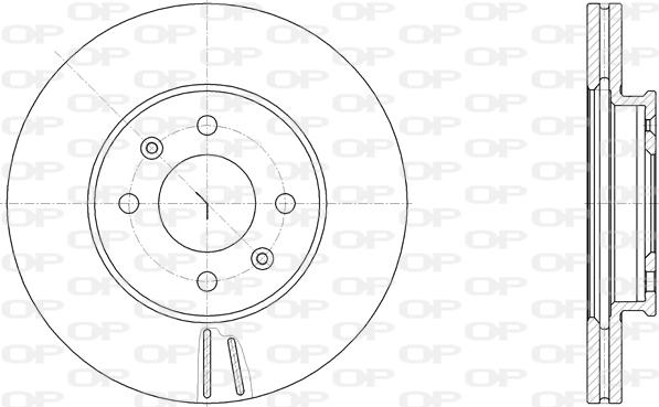 Open Parts BDA2831.20 - Гальмівний диск autocars.com.ua