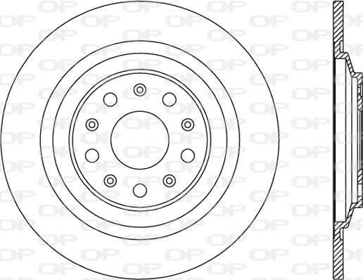 Open Parts BDA2835.10 - Гальмівний диск autocars.com.ua