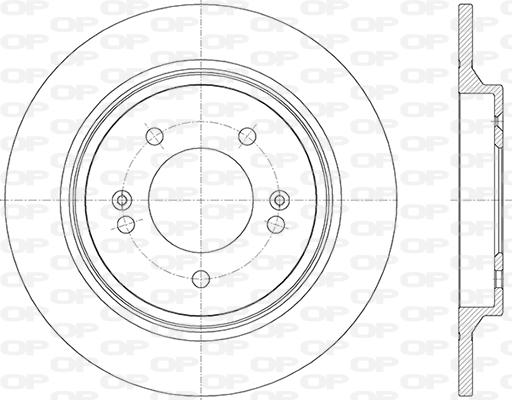 Open Parts BDA2839.10 - Гальмівний диск autocars.com.ua