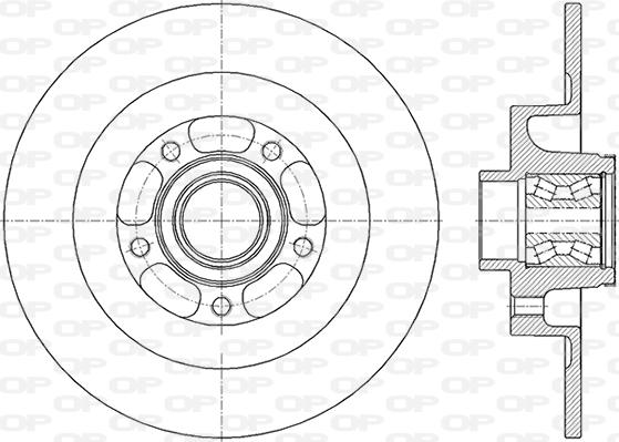 Open Parts BDA2853.30 - Тормозной диск autodnr.net