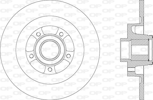 Open Parts BDA2870.30 - Гальмівний диск autocars.com.ua