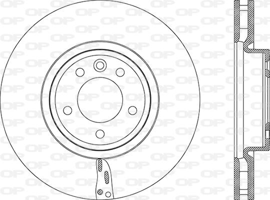 Open Parts BDA2874.20 - Гальмівний диск autocars.com.ua