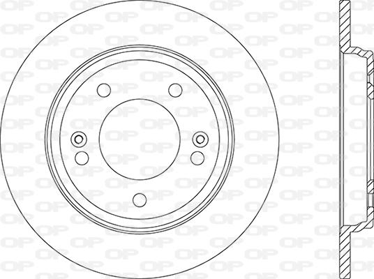 Open Parts BDA2876.10 - Гальмівний диск autocars.com.ua