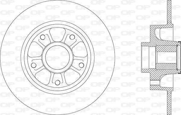 Open Parts BDA2880.30 - Гальмівний диск autocars.com.ua