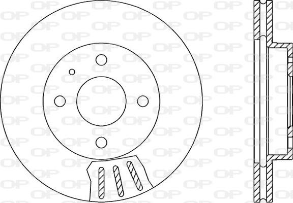 Open Parts BDR1014.20 - Гальмівний диск autocars.com.ua