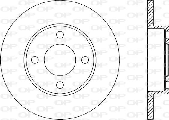 Open Parts BDR1019.10 - Гальмівний диск autocars.com.ua