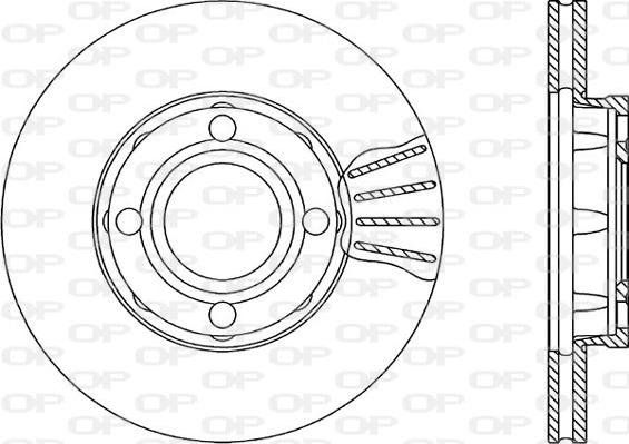 Open Parts BDR1020.20 - Гальмівний диск autocars.com.ua