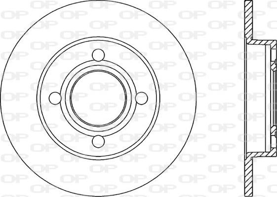 Open Parts BDR1022.10 - Гальмівний диск autocars.com.ua