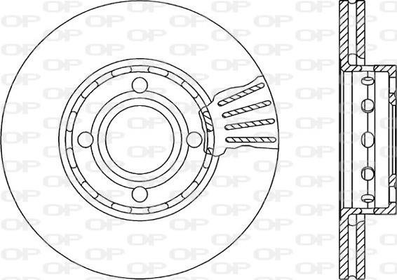 Open Parts BDR1040.20 - Гальмівний диск autocars.com.ua