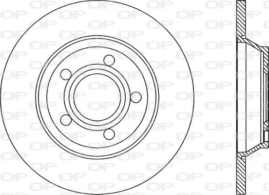 Open Parts BDR1042.10 - Гальмівний диск autocars.com.ua