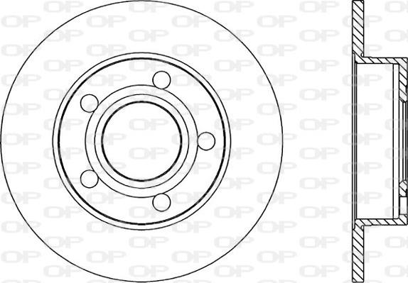 Open Parts BDR1045.10 - Гальмівний диск autocars.com.ua