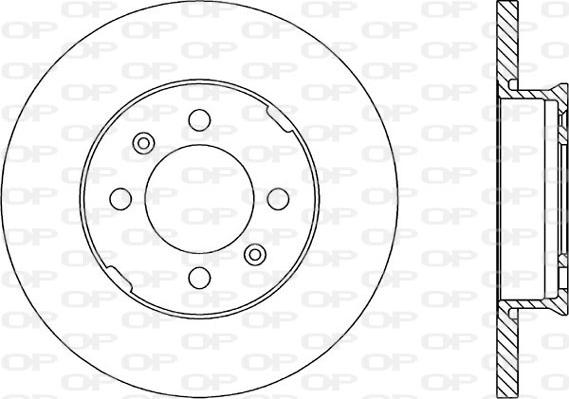 Open Parts BDR1049.10 - Гальмівний диск autocars.com.ua