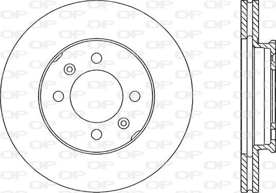 Open Parts BDR1051.20 - Гальмівний диск autocars.com.ua