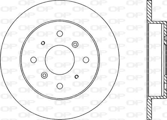 Open Parts BDR1056.10 - Гальмівний диск autocars.com.ua