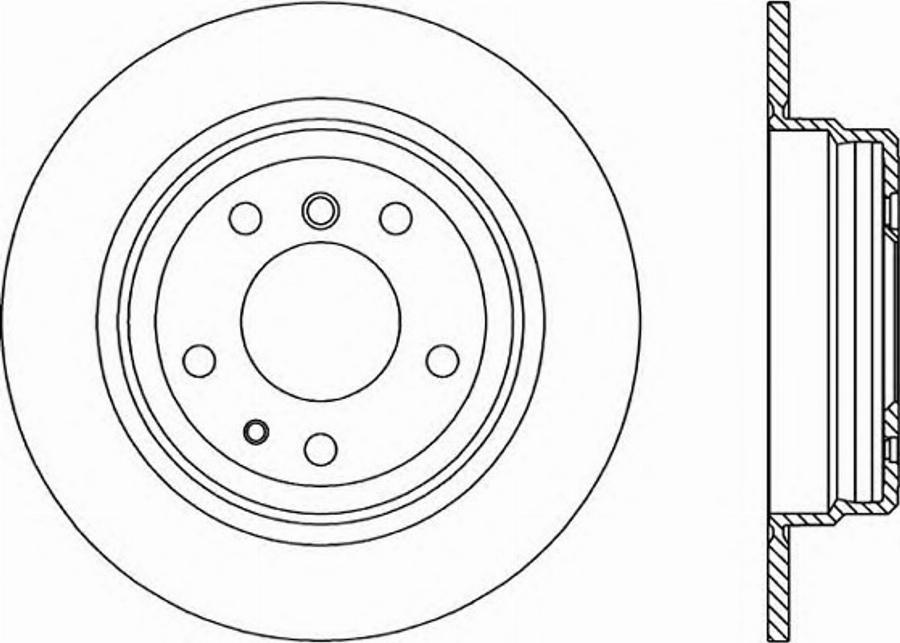 Open Parts BDR1086.10 - Гальмівний диск autocars.com.ua