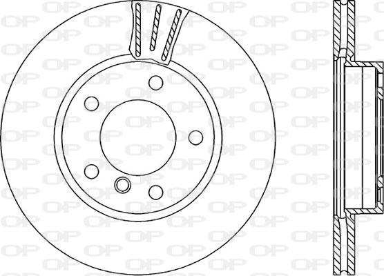 Open Parts BDR1093.20 - Гальмівний диск autocars.com.ua