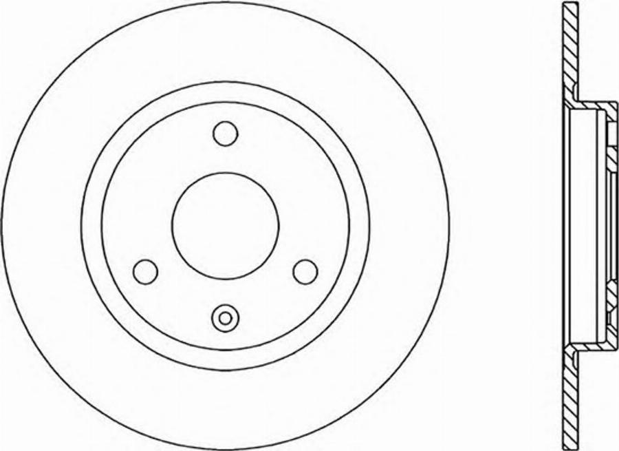 Open Parts BDR1105.10 - Гальмівний диск autocars.com.ua