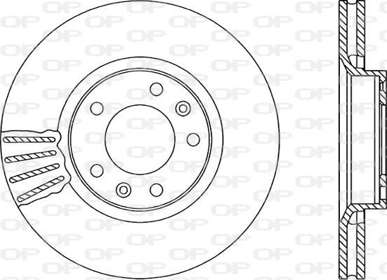 Open Parts BDR1114.20 - Гальмівний диск autocars.com.ua