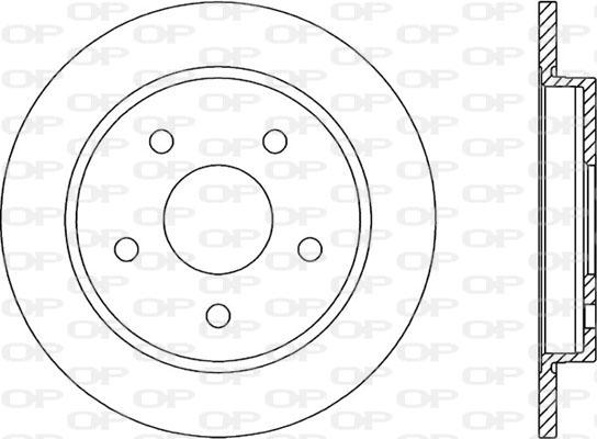 Open Parts BDR1164.10 - Гальмівний диск autocars.com.ua