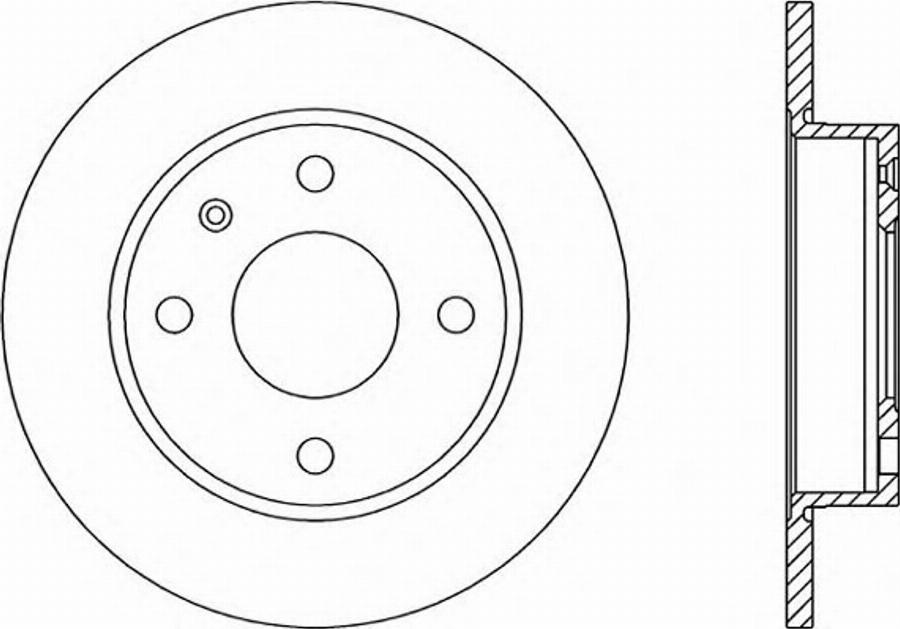 Open Parts BDR1175.10 - Гальмівний диск autocars.com.ua