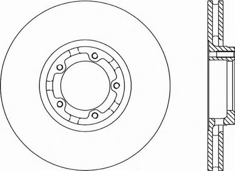 Open Parts BDR118320 - Гальмівний диск autocars.com.ua