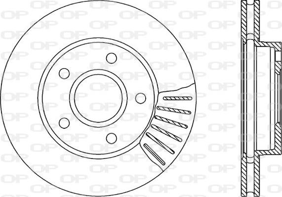 Open Parts BDR1189.20 - Гальмівний диск autocars.com.ua