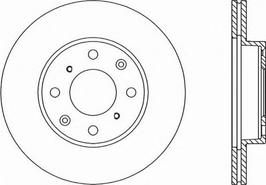 Open Parts BDR1204.20 - Гальмівний диск autocars.com.ua