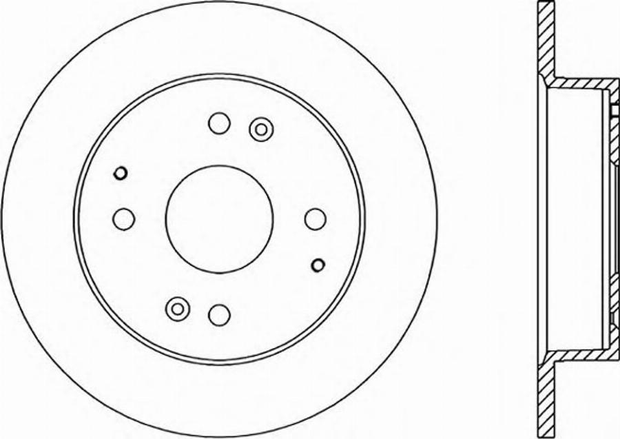 Open Parts BDR1214.10 - Гальмівний диск autocars.com.ua