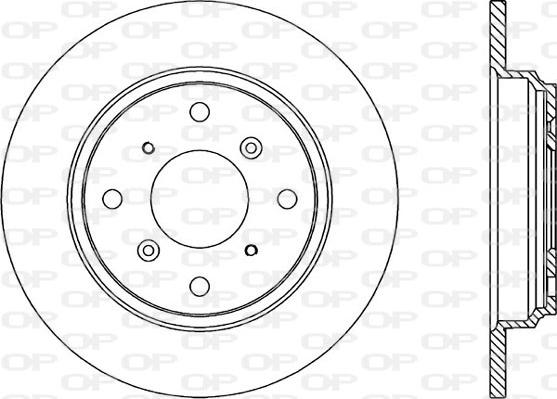 Open Parts BDR1218.10 - Гальмівний диск autocars.com.ua