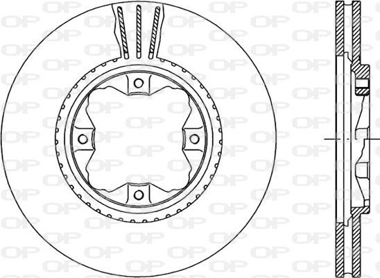 Open Parts BDR1220.20 - Гальмівний диск autocars.com.ua