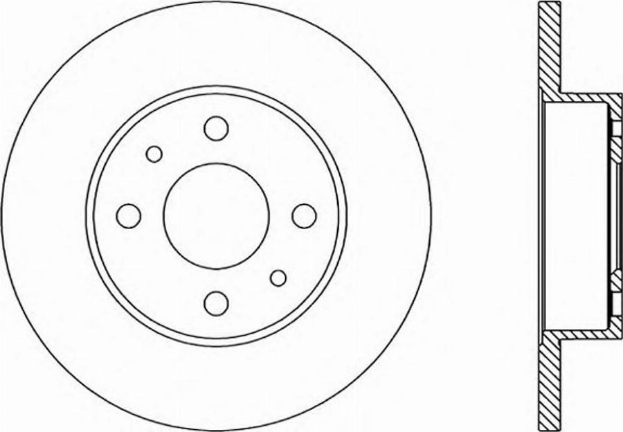 Open Parts BDR1229.10 - Гальмівний диск autocars.com.ua