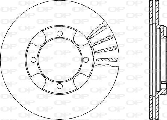 Open Parts BDR1346.20 - Гальмівний диск autocars.com.ua