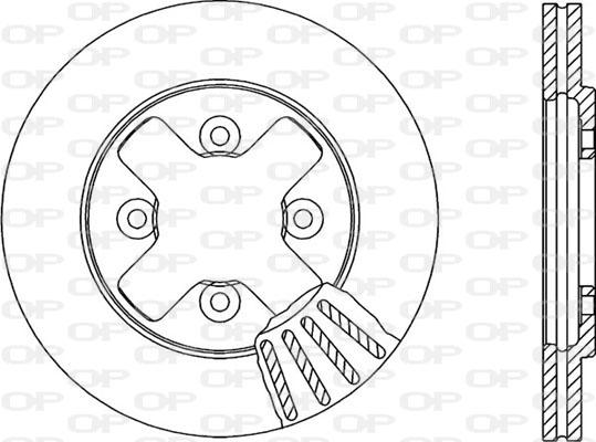 Open Parts BDR1371.20 - Гальмівний диск autocars.com.ua