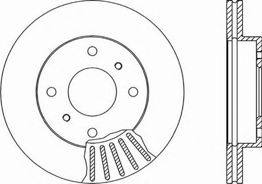 Open Parts BDR1386.20 - Гальмівний диск autocars.com.ua