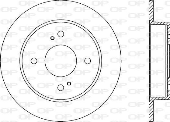 Open Parts BDR1392.10 - Гальмівний диск autocars.com.ua