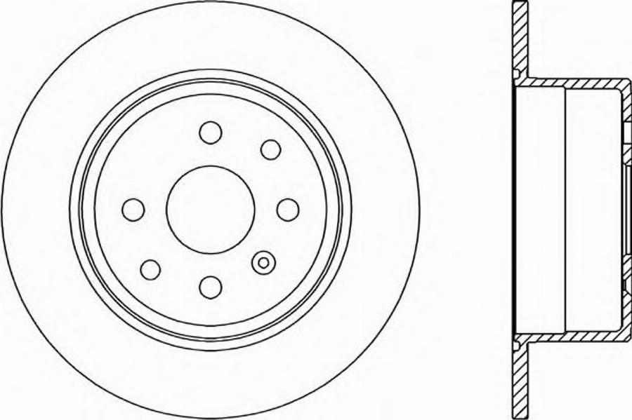 Open Parts BDR1414.10 - Гальмівний диск autocars.com.ua