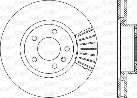 Open Parts BDR1417.20 - Гальмівний диск autocars.com.ua