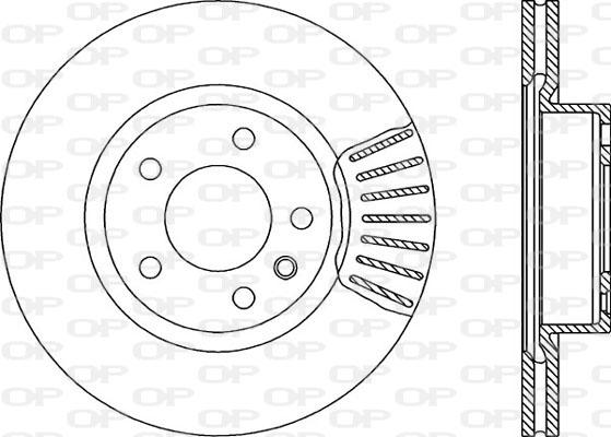 Open Parts BDR1419.20 - Гальмівний диск autocars.com.ua