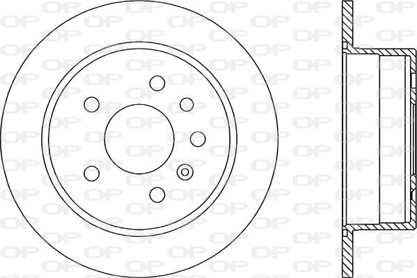 Open Parts BDR1421.10 - Гальмівний диск autocars.com.ua